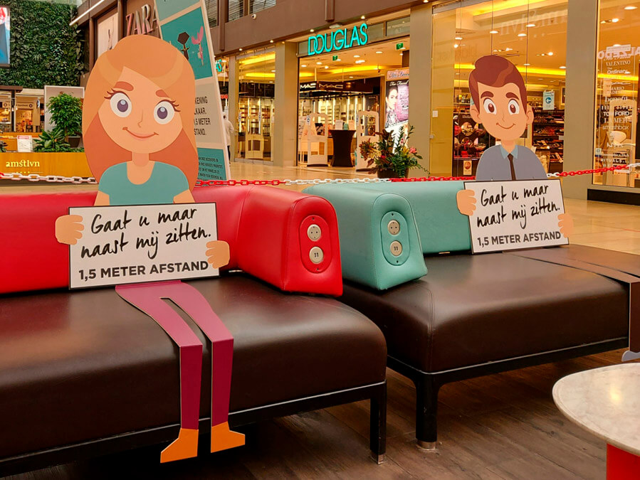 Ludieke anderhalve meter handhaving